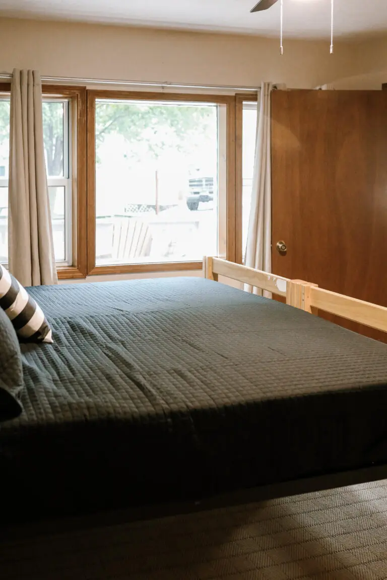 Bedroom 1 on first floor with King bed