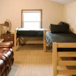 Loft area with twin beds