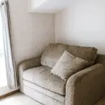 Second bedroom has a sleeper sofa with full size mattress