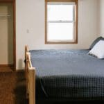 Master bedroom with king bed